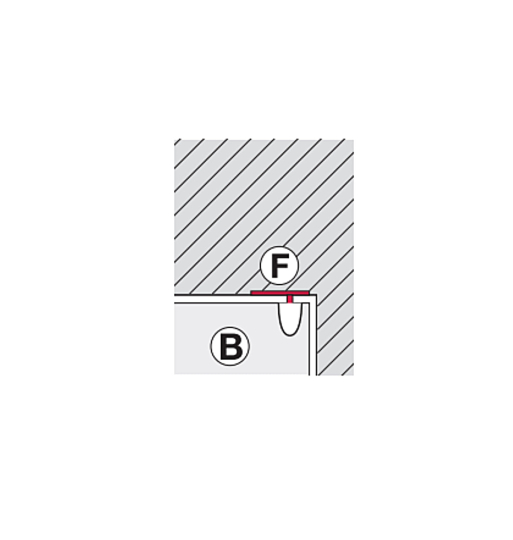 Trục xoay trên khung bao Hafele 981.00.080
