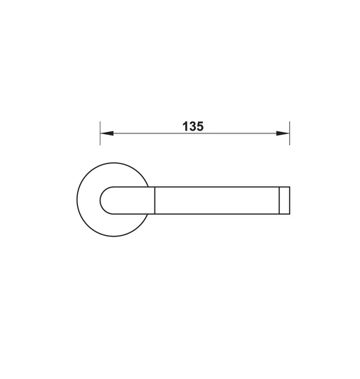 Tay nắm gạt có nắp che Hafele 903.99.368