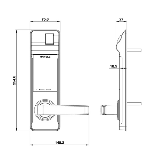 Khóa điện tử Hafele EL7700-TCS 912.05.584